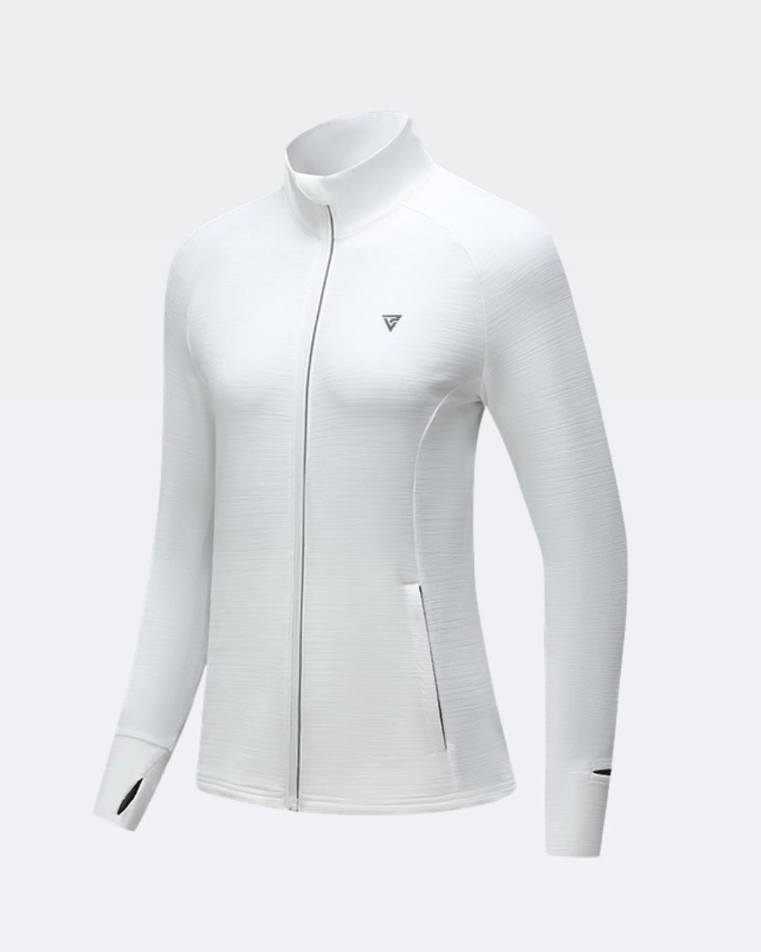 Ženski pulover z zadrgo Izy - Bela