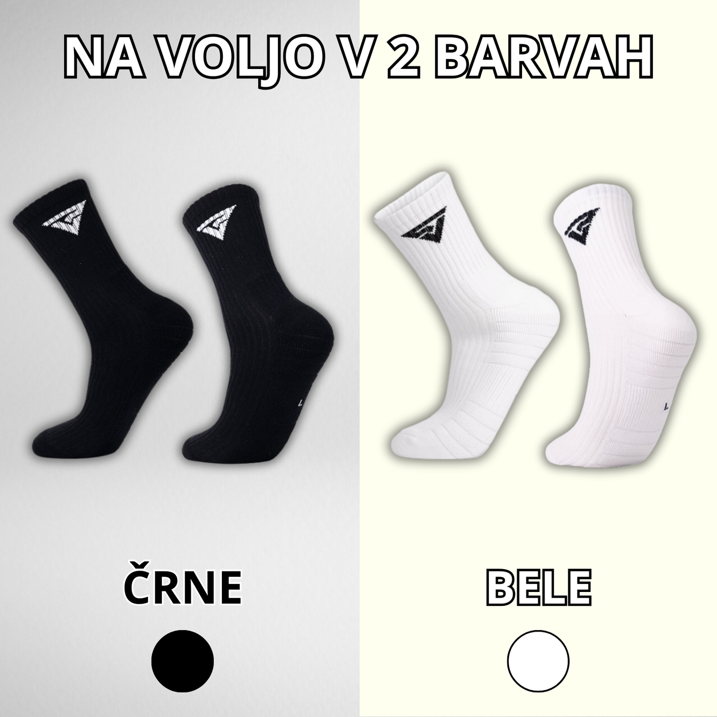 Nogavice ATHLETIC - Bele