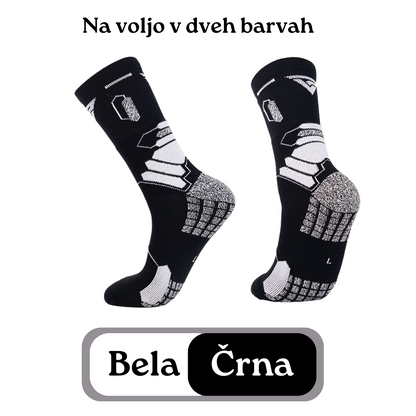 Protizdrsne nogavice PREMIUM GRIP - Črne