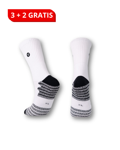 Visoke športne nogavice PERFORMANCE - Bele