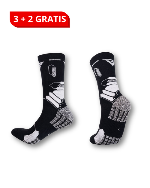 Protizdrsne nogavice PREMIUM GRIP - Črne