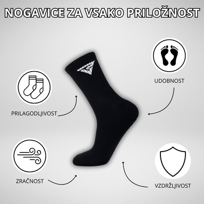 Nogavice ATHLETIC - Črne