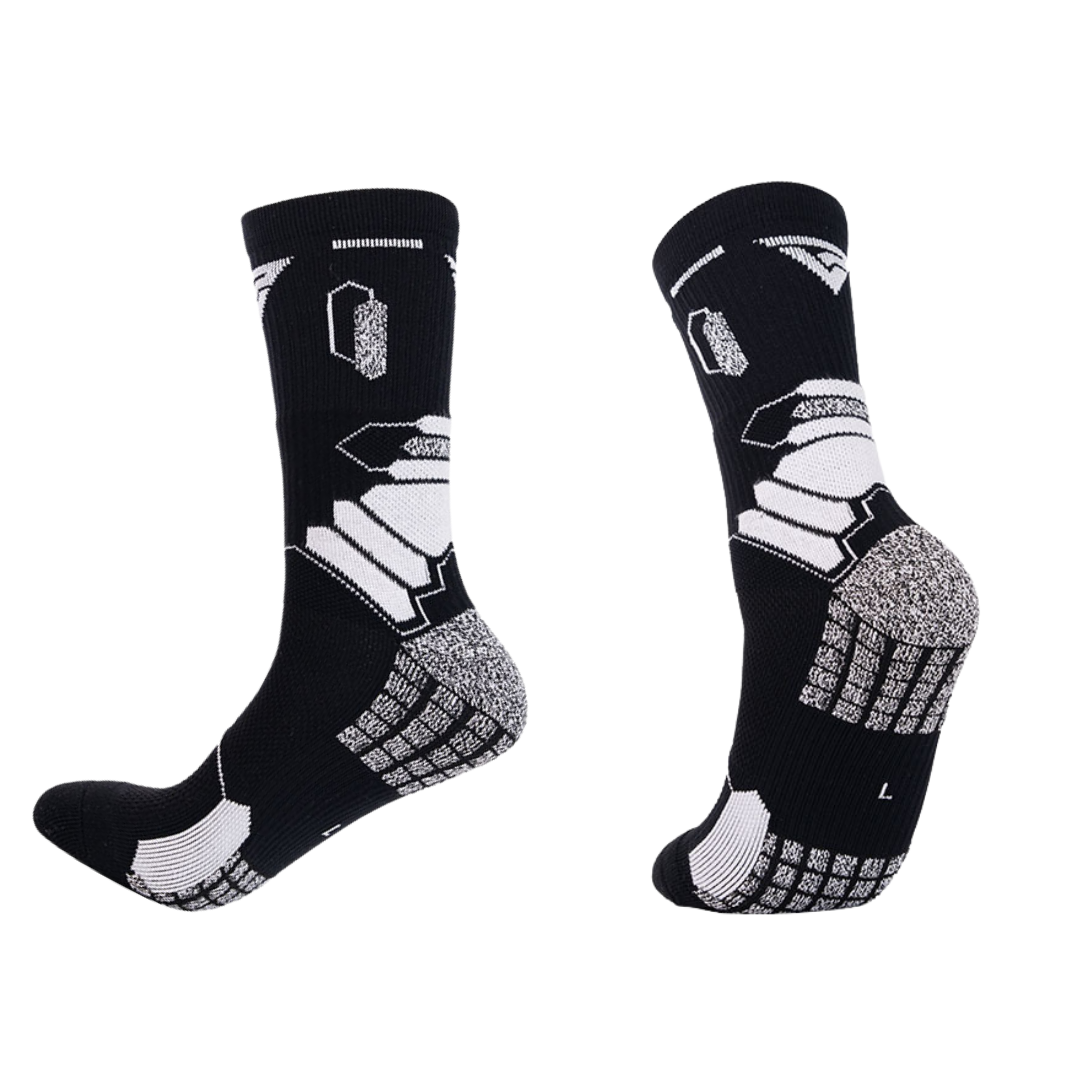 Protizdrsne nogavice PREMIUM GRIP - Črne