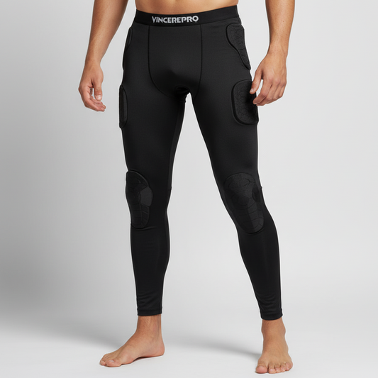 Dolge podhlače z zaščito - Črne